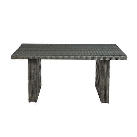 Asti All-Weather Wicker Outdoor 26H Cocktail Table